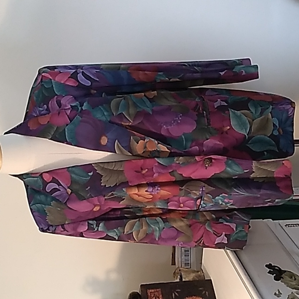 Vintage 1980s Alfred Dunner Petite 12 purple blazer jacket 💜